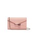 Main View - Click To Enlarge - ALEXANDER MCQUEEN - Pin leather chain wallet