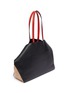 Detail View - Click To Enlarge - ALEXANDER MCQUEEN - 'Butterfly' colourblock suede and leather tote