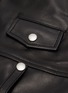  - SAINT LAURENT - Leather biker jacket