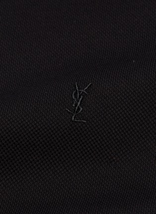  - SAINT LAURENT - Logo embroidered polo shirt