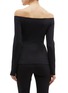 Back View - Click To Enlarge - THEORY - Scuba jersey off-shoulder top
