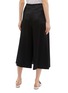 Back View - Click To Enlarge - THEORY - Textured wrap skirt panel crepe culottes