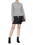 Figure View - Click To Enlarge - THEORY - Drawstring mock neck cashmere sweater