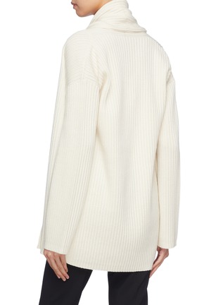 Back View - Click To Enlarge - THEORY - Cashmere rib knit open cardigan