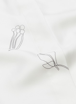  - THEORY - Botanical print silk satin shirt
