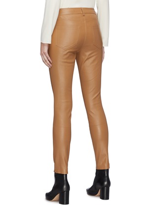 Back View - Click To Enlarge - THEORY - Lambskin leather pants