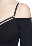Detail View - Click To Enlarge - T BY ALEXANDER WANG - Cold shoulder long sleeve dress