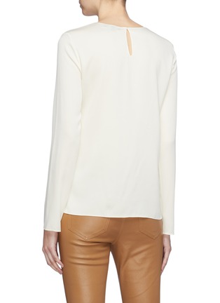 Back View - Click To Enlarge - THEORY - Long sleeve silk top