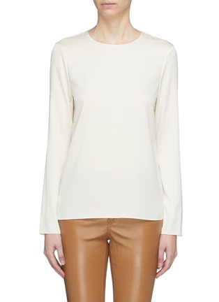Main View - Click To Enlarge - THEORY - Long sleeve silk top