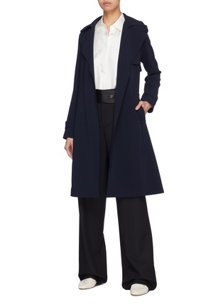 Figure View - Click To Enlarge - THEORY - 'Oaklane B' belted crepe trench coat