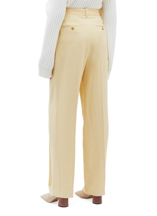 Back View - Click To Enlarge - THEORY - Pleated wide leg pants