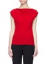 Main View - Click To Enlarge - THEORY - Drape crepe boat neck top