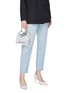 Front View - Click To Enlarge - STELLA MCCARTNEY - 'Falabella' mini quilted mirror tote