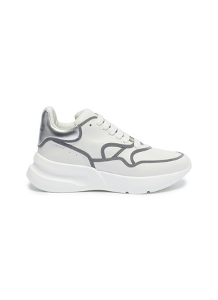 Main View - Click To Enlarge - ALEXANDER MCQUEEN - 'Oversized Runner' in leather with contrast trim