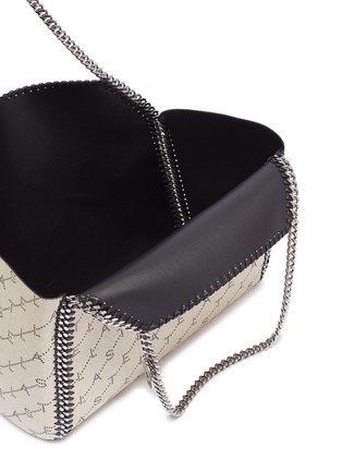 Detail View - Click To Enlarge - STELLA MCCARTNEY - 'Falabella' reversible monogram embroidered canvas tote