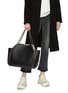 Figure View - Click To Enlarge - STELLA MCCARTNEY - 'Falabella' reversible monogram embroidered canvas tote
