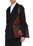 Front View - Click To Enlarge - ALEXANDER MCQUEEN - 'De Manta' paint palette leather shopping tote bag