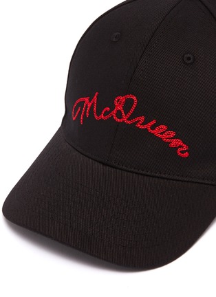Detail View - Click To Enlarge - ALEXANDER MCQUEEN - Logo embroidered baseball cap