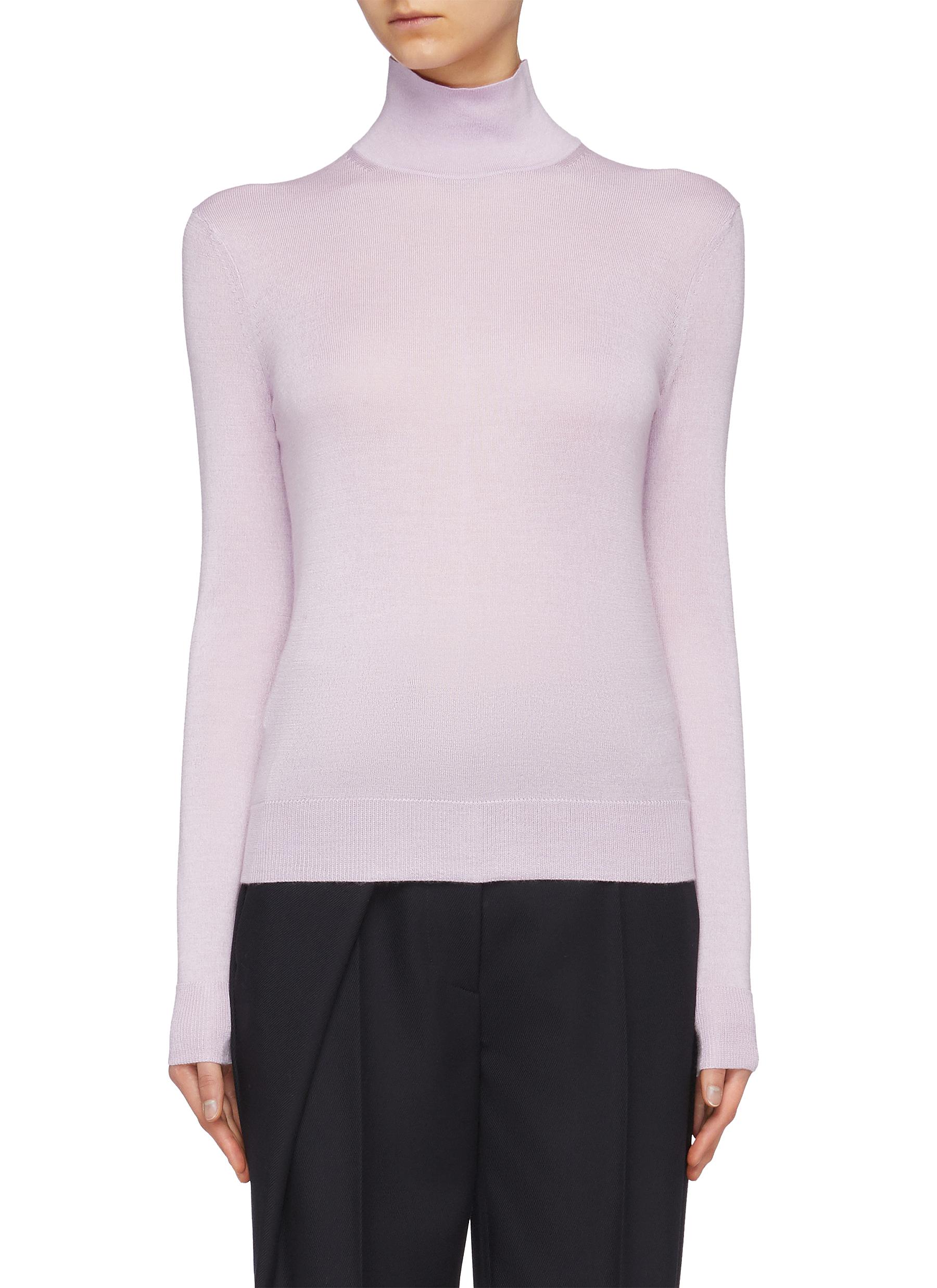 Silk blend turtleneck sweater by Theory | Coshio Online Shop