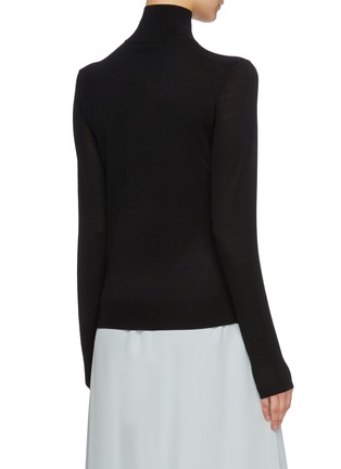 Back View - Click To Enlarge - THEORY - Wool blend turtleneck sweater