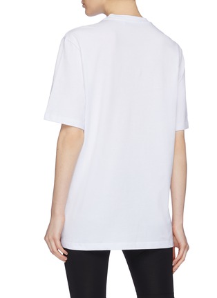 Back View - Click To Enlarge - MSGM - Sequin logo T-shirt