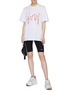 Figure View - Click To Enlarge - MSGM - Sequin logo T-shirt