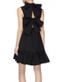 Back View - Click To Enlarge - MSGM - Bow cutout back sleeveless dress