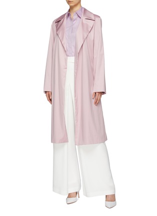 Figure View - Click To Enlarge - THEORY - Belted cotton chintz trench coat