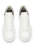 Detail View - Click To Enlarge - ALEXANDER MCQUEEN - 'Oversized Sneaker' in leather with stud collar
