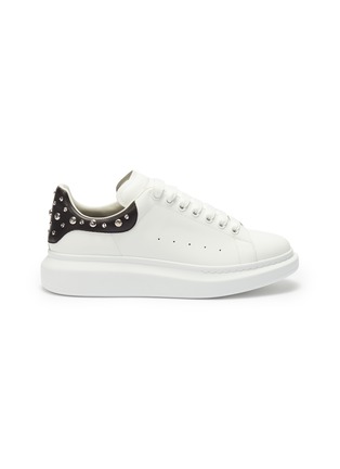 Main View - Click To Enlarge - ALEXANDER MCQUEEN - 'Oversized Sneaker' in leather with stud collar