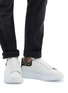 Figure View - Click To Enlarge - ALEXANDER MCQUEEN - 'Oversized Sneaker' in leather with stud collar