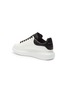  - ALEXANDER MCQUEEN - 'Oversized Sneaker' in leather with snake embossed collar