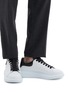 Figure View - Click To Enlarge - ALEXANDER MCQUEEN - 'Oversized Sneaker' in leather with snake embossed collar