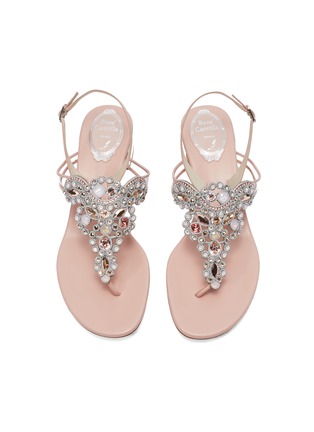 Detail View - Click To Enlarge - RENÉ CAOVILLA - 'Veneziana' embellished leather thong sandals