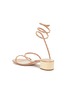  - RENÉ CAOVILLA - 'Cleo' embellished coil anklet leather sandals