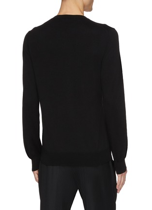 Back View - Click To Enlarge - ALEXANDER MCQUEEN - Textured skull intarsia sweater