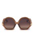 Main View - Click To Enlarge - CHLOÉ - 'Vera' acetate scalloped round sunglasses