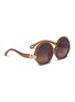 Figure View - Click To Enlarge - CHLOÉ - 'Vera' acetate scalloped round sunglasses