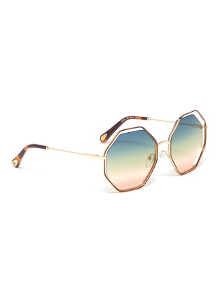 Figure View - Click To Enlarge - CHLOÉ - 'Poppy' metal octagon frame sunglasses