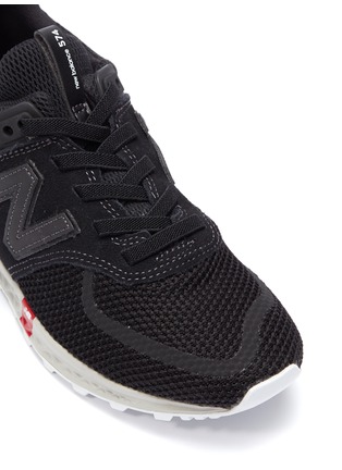 Detail View - Click To Enlarge - NEW BALANCE - '574 Sport' patchwork mesh kids sneakers