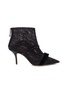 Main View - Click To Enlarge - MALONE SOULIERS - 'Claudia' strappy leather glitter polka dot mesh ankle boots