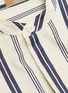  - RUE DE TOKYO - 'Sollya' Mandarin collar stripe short sleeve shirt