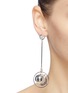 Figure View - Click To Enlarge - MOUNSER - 'Equilibrium' mismatched geometric link drop earrings
