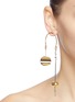 Figure View - Click To Enlarge - MOUNSER - 'Metonic Mobile' geometric link drop earrings