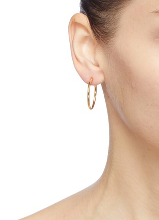Front View - Click To Enlarge - MOUNSER - 'Sonic' mismatched geometric link drop earrings
