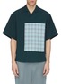 Main View - Click To Enlarge - FFIXXED STUDIOS - Tartan plaid pocket appliqué short sleeve shirt
