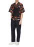 Figure View - Click To Enlarge - FFIXXED STUDIOS - Contrast pocket appliqué floral print short sleeve shirt