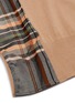  - FFIXXED STUDIOS - Tartan plaid panel patchwork raglan sweater