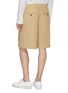 Back View - Click To Enlarge - FFIXXED STUDIOS - Pleated twill bermuda shorts