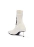  - ALEXANDER MCQUEEN - Pin heel lace insert knit ankle boots